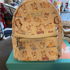 Box lunch mini corgi backpack. Never used brand new, no tags however.